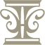 a black and white logo